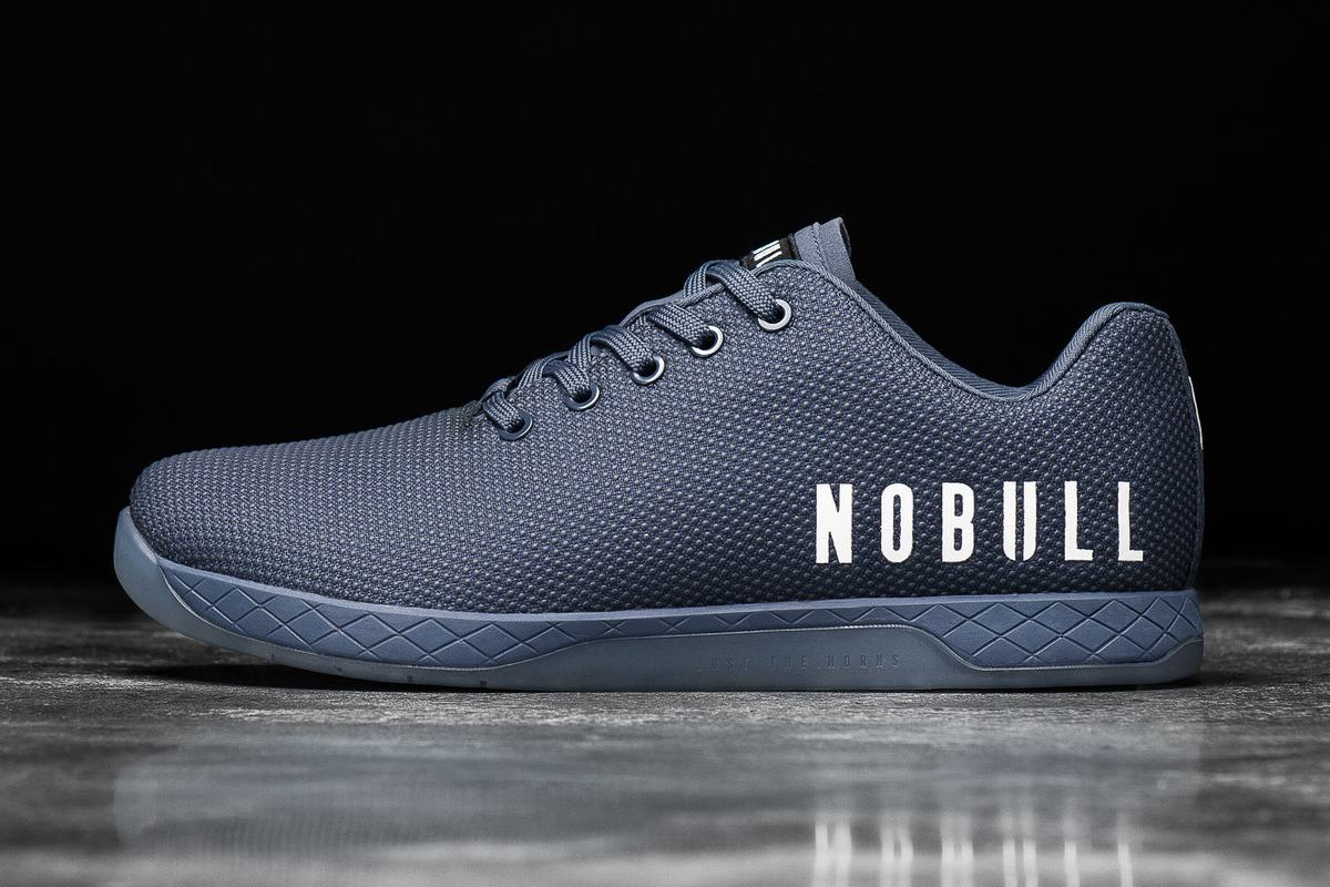 Nobull Superfabric Men\'s Trainers Navy | Australia (HU1974)